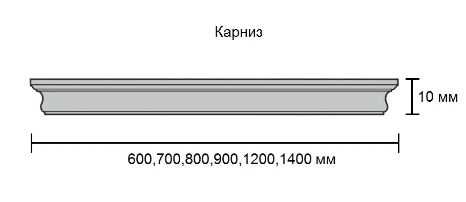 Карниз под полотно